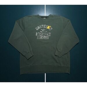 Vintage Northern Michigan University Hockey Crewneck Sweatshirt Mens XL Wildcats
